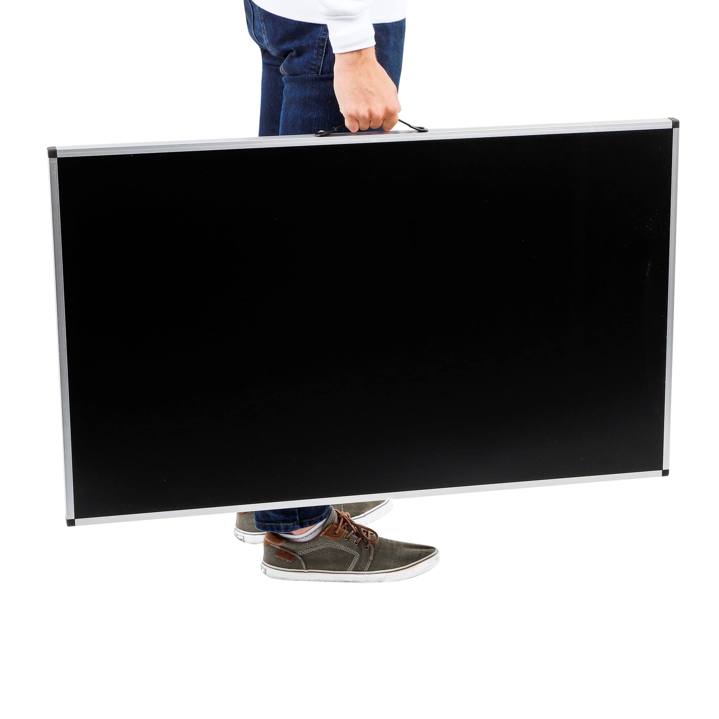 Spetebo Alu Campingtisch 100x60cm | Höhenverstellbar & praktisch klappbar | Verstellbar auf 4 Höhen (73, 80, 87 und 94cm), Klappbar