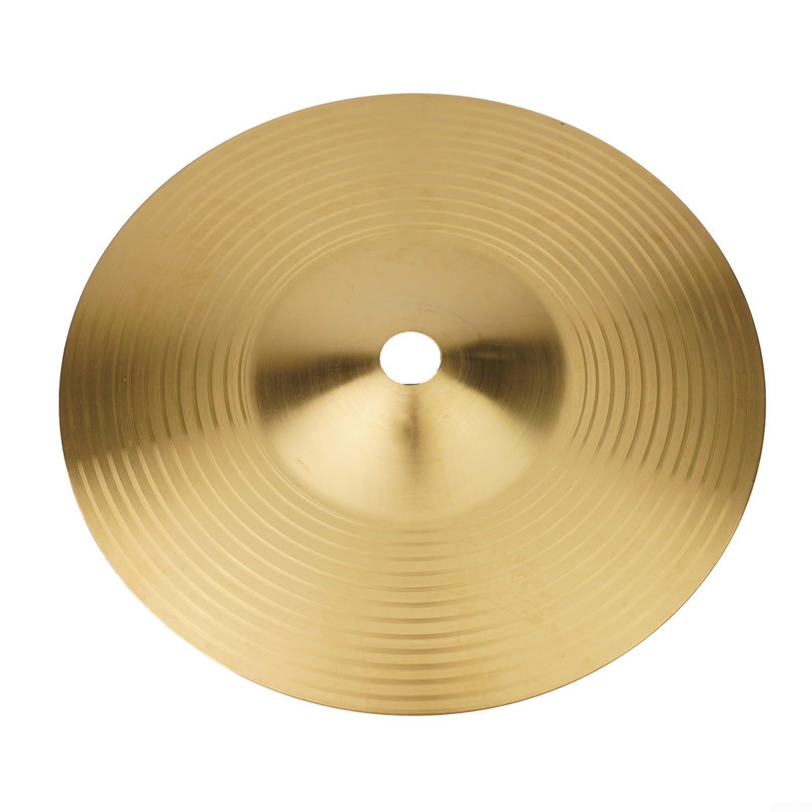 Platillos de latón para percusión y salpicaduras, de tono vibrante, hechos de latón (12 pulgadas)