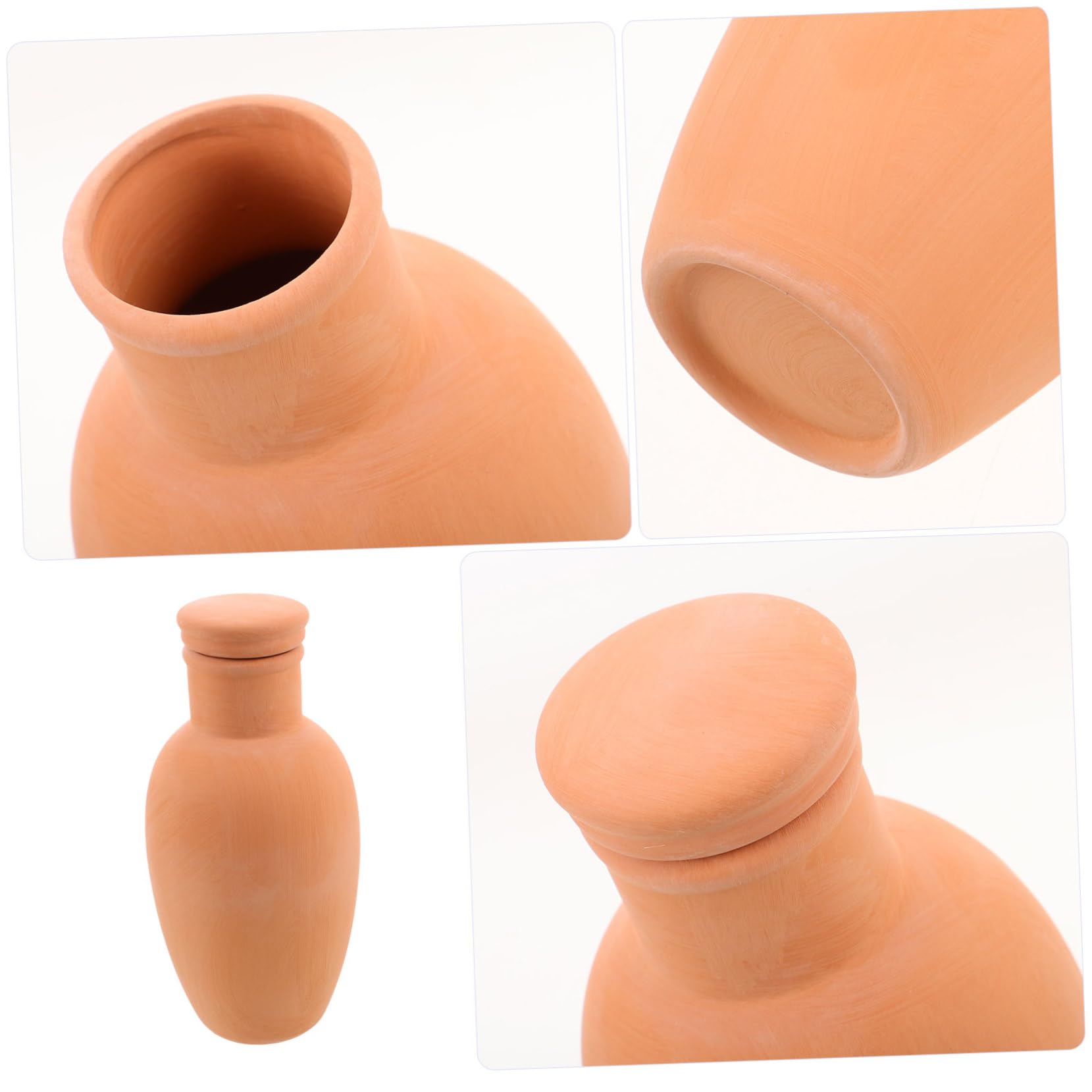 GANAZONO 4 pièces Système Arrosage Automatique Terre Cuite Bâtons Auto-irrigants pour Plantes Intérieur et Extérieur Distribution Eau Contrôlée et Hydratation Continue