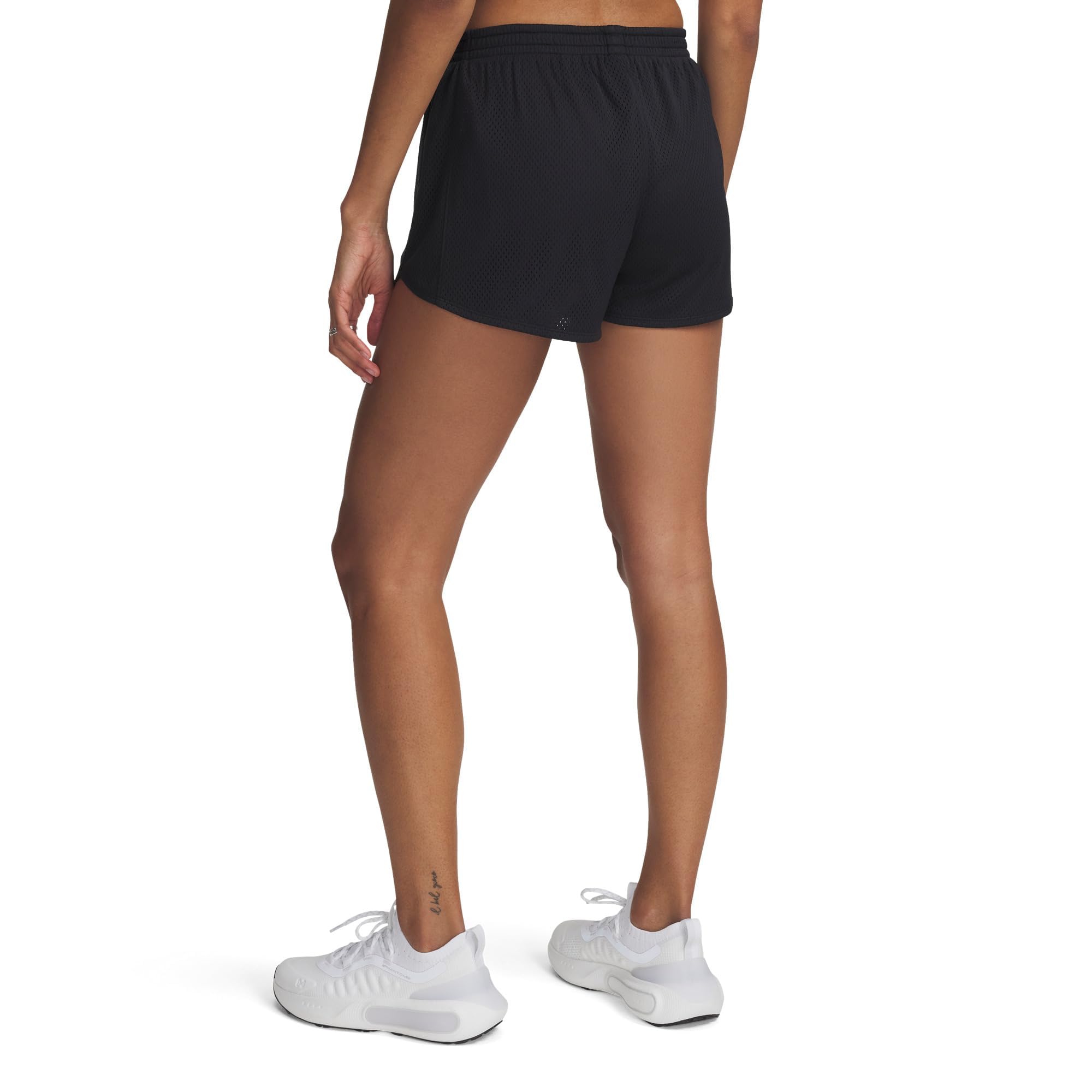 Under Armour Damskie spodenki Tech Play Up Mesh, (001) Czarny / / Castlerock, M