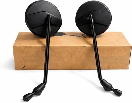 Rear View Touring Mirror Universal Pair Round Convex For New Classic Reborn/New Bullet/Hunter/Meteor 350/Super Meteor 650/...