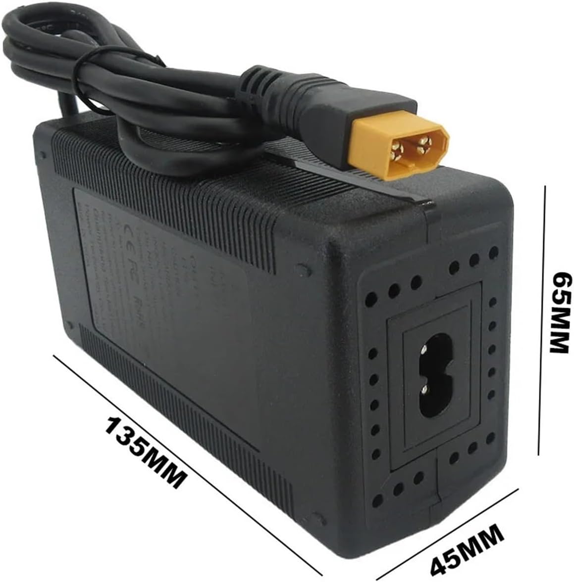 25.2V 5A Lithium Charger DC XT60 Connector Compatible with 22.2V 21.6V 6S Li-ion Battery Charger with Fan(DC)