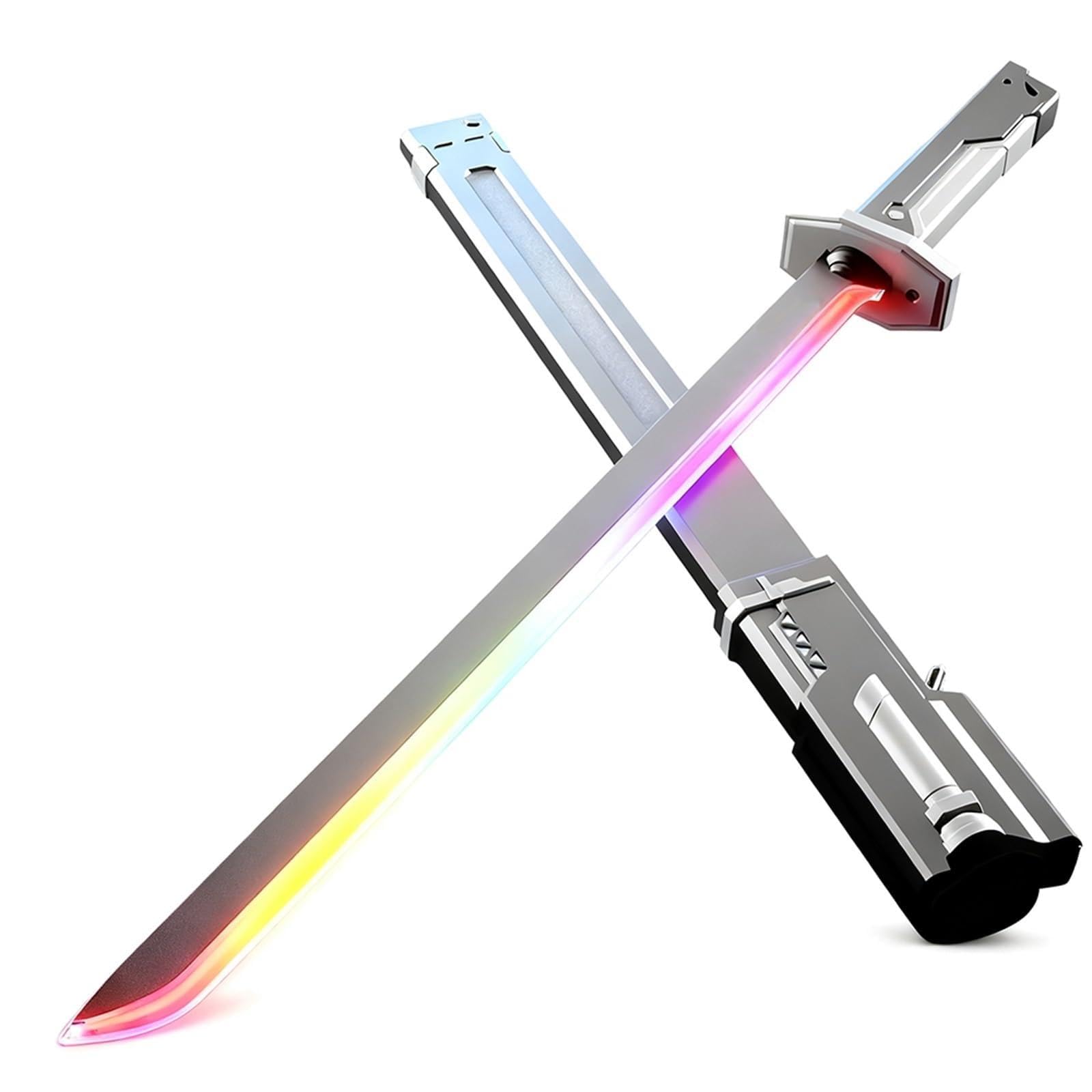 Spada Luminosa Forma Stelle Filanti Colorate con Effetto Scintille Fumo Spada Luminosa per Adulti, Accessori Feste, Attrezzatura Decompressione