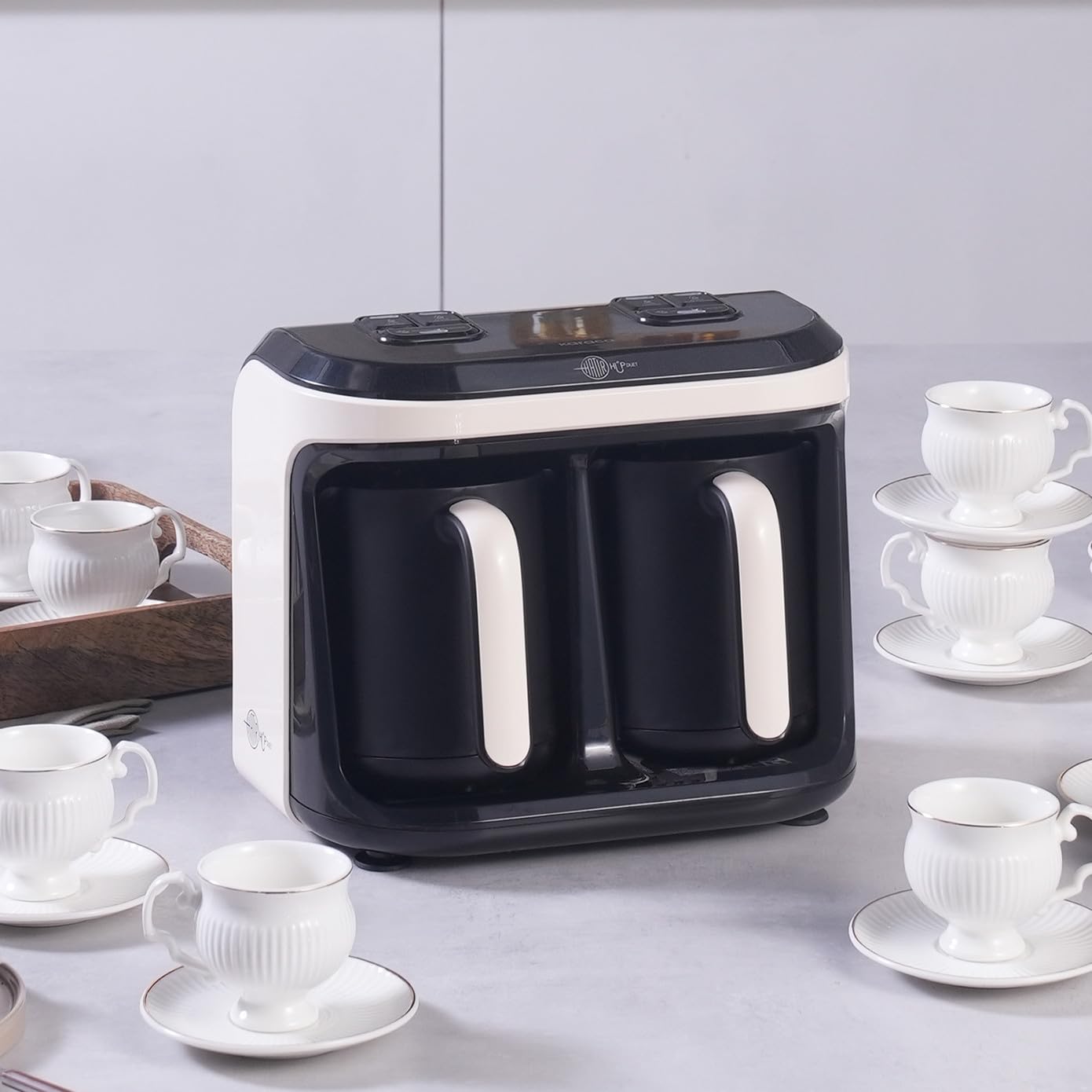 Karaca Hatır Hüp Düet Aroma Caffè turco a Közde Caffè turco Aromatico Crema di caffè turco Capacità 10 tazze Crema schiuma sciolta