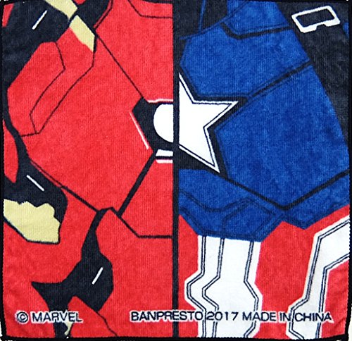 一番くじ ワールドコレクタブルフィギュア マーベル~アベンジャーズ集結せよ!~ K賞 ハンドタオル アイアンマン&キャプテン・アメリカ 単品