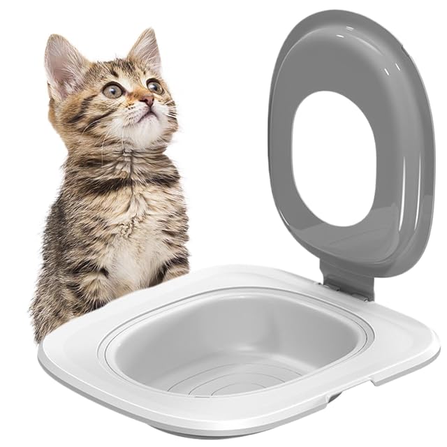 Foto 7 de 8 de Asiento de inodoro para gatos, Entrenador de inodoro para para gatos