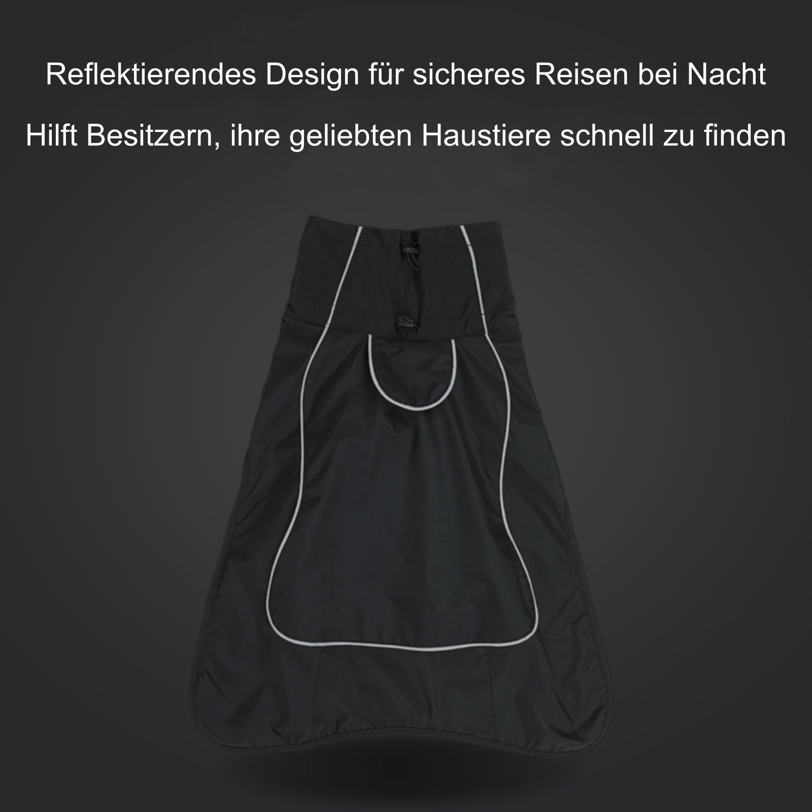 Schneeanzug Hund, Hundemantel, wasserdichte Hundejacke ， Fleecefutter, Reflektierendem und Pelzkragen zum Wandern, Outdoor, für Mittelgroße und Große Hunde (XXL,Armeegrün)