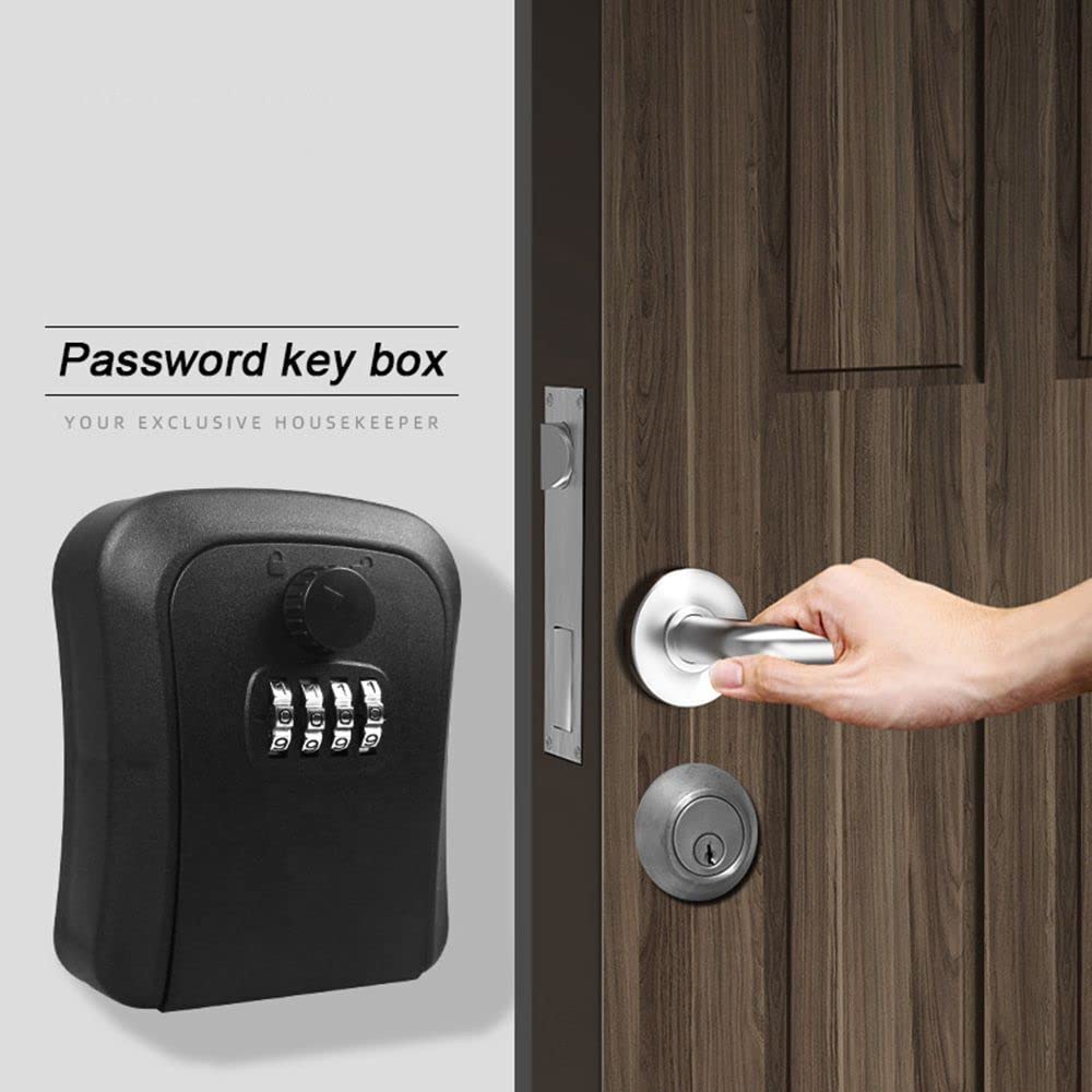 Waterproof Combination Lock Box Code Lock Key Safe Lock Box Storage Box