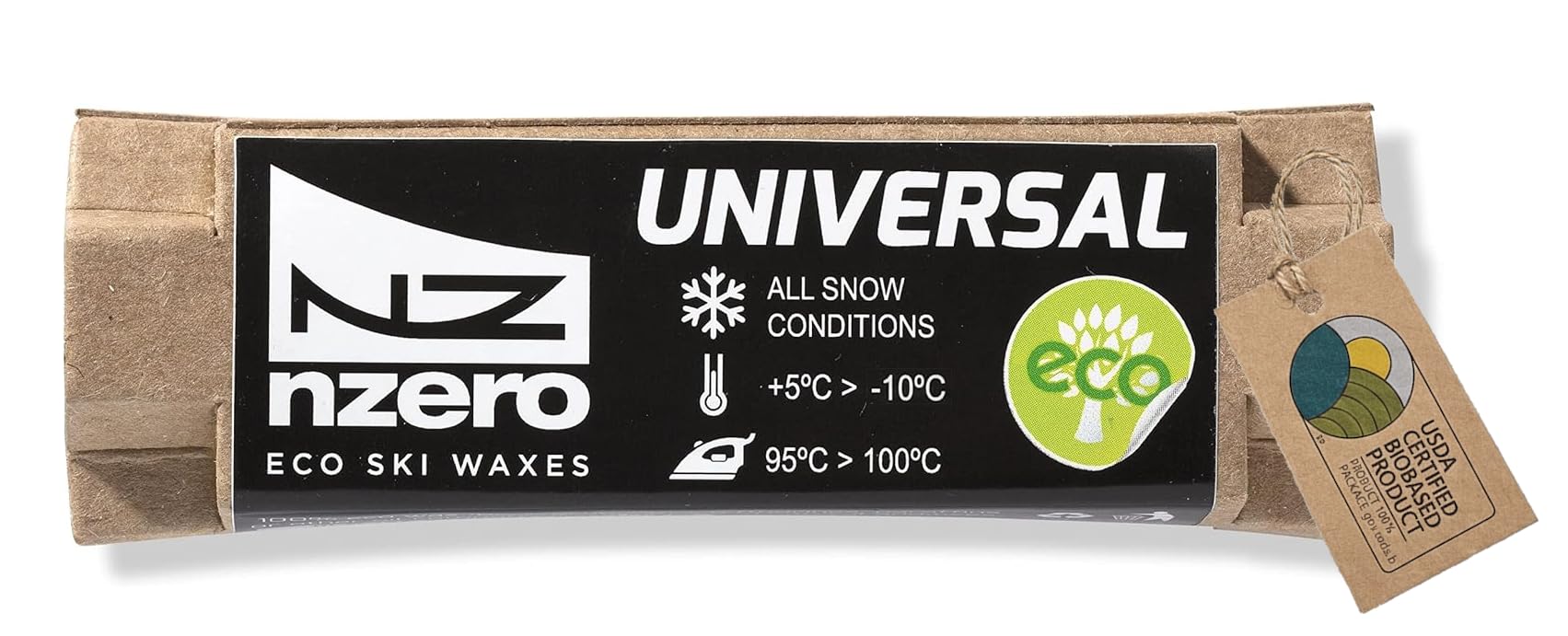 N-ZERO Bloques Cera Eco Universal | Cera Vegetal Orgánica | Esquí Snow