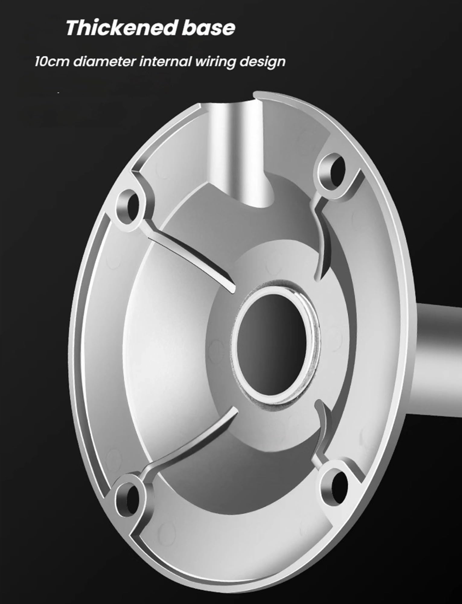 Poste para cámara, Poste para cámara de Seguridad Exterior, Soporte de Pared Ajustable de 360° para cámaras de vigilancia, Soporte Duradero (60-120 cm/23,62-47,24 Pulgadas) para una Mejor mo