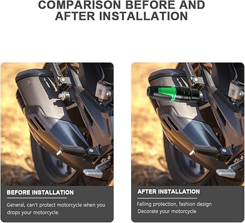 Miniatura 2 de Protección contra caídas, deslizador de escape para motocicleta compatible con Bajaj Dominar 250 400 Pulsar 200RS 150 220F 180F F250 N250 NS125