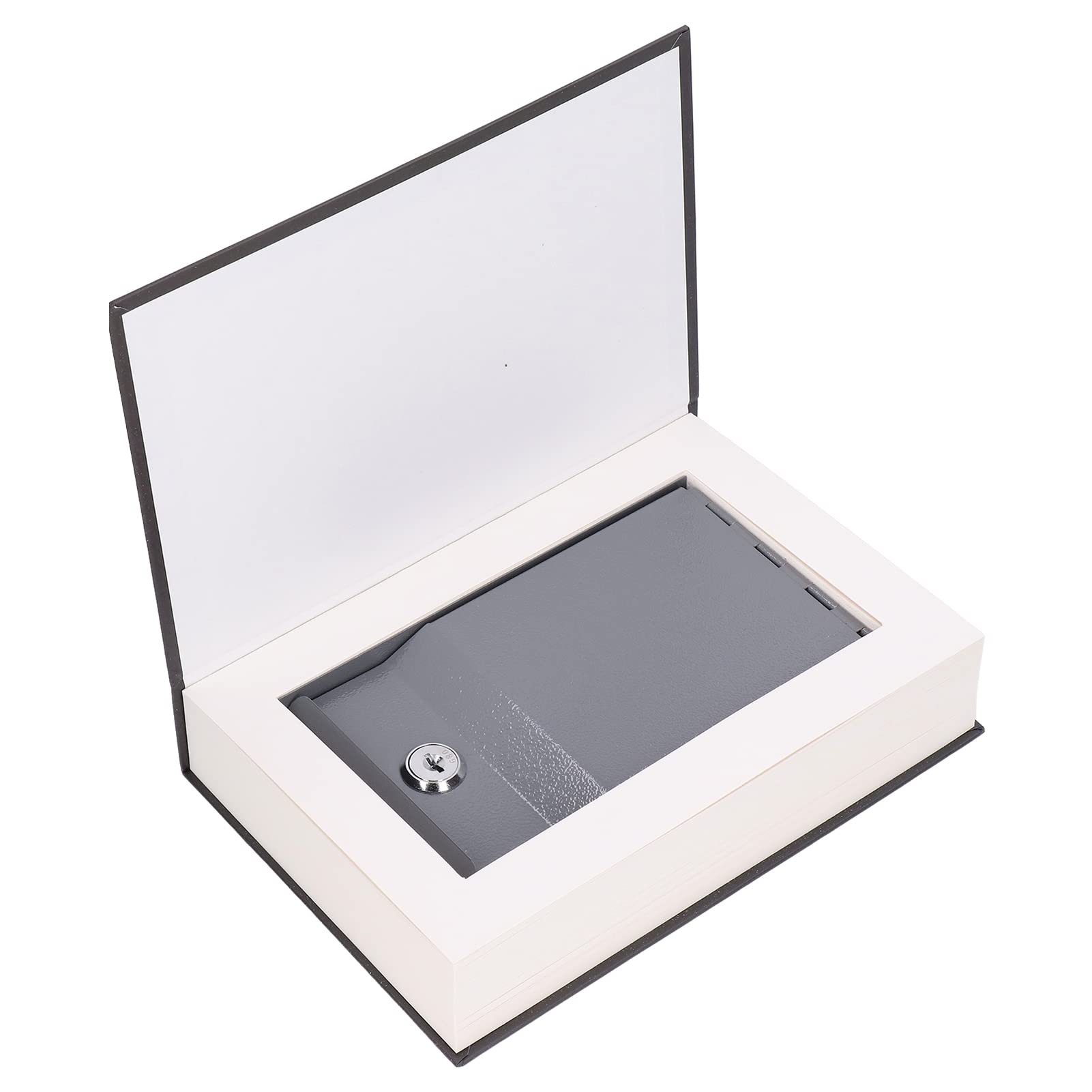 Caja fuerte portátil para libros, multiusos, para guardar dinero y objetos de valor, ideal para estantería o mesita de noche, ligera, 700 g, perfecta para viajes y seguridad en el hogar