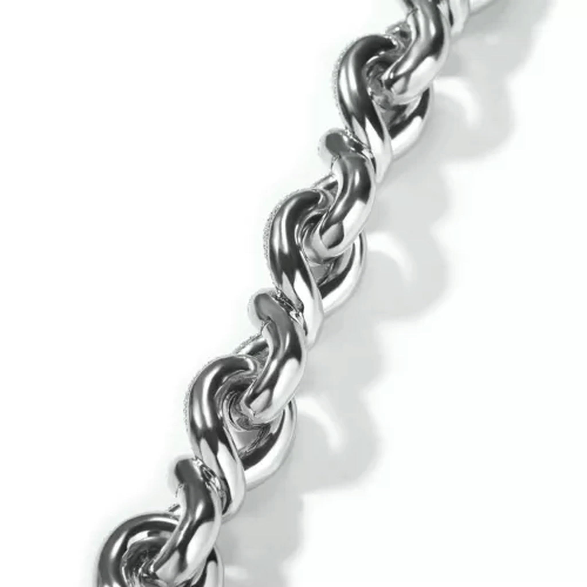 Pulsera de Cadena Cubana Pesada de 20 mm con circonita 5A, Estilo Hip Hop, joyería de Rap, 9 Pulgadas, Color Plata