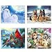 4 Pack 5D Full Drill Diamond Painting Kit, Owls Dogs Cardinals Cats Rhinestone Embroidery Paintings Pictures Arts Craft for Home Wall Decor, 12 X 16 Inch