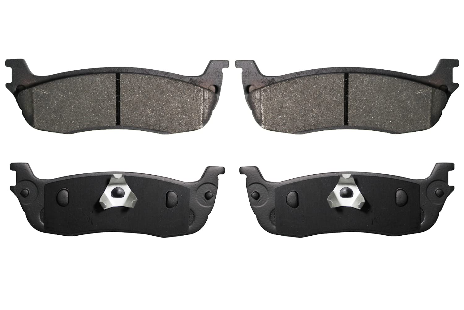 D711 Ceramic Rear Brake Pads Replacement For 1996-2003 Ford F150, 1997-02 Expedition 2003 Lincoln Blackwood 98-02 Navigator 2003-11 Town Car
