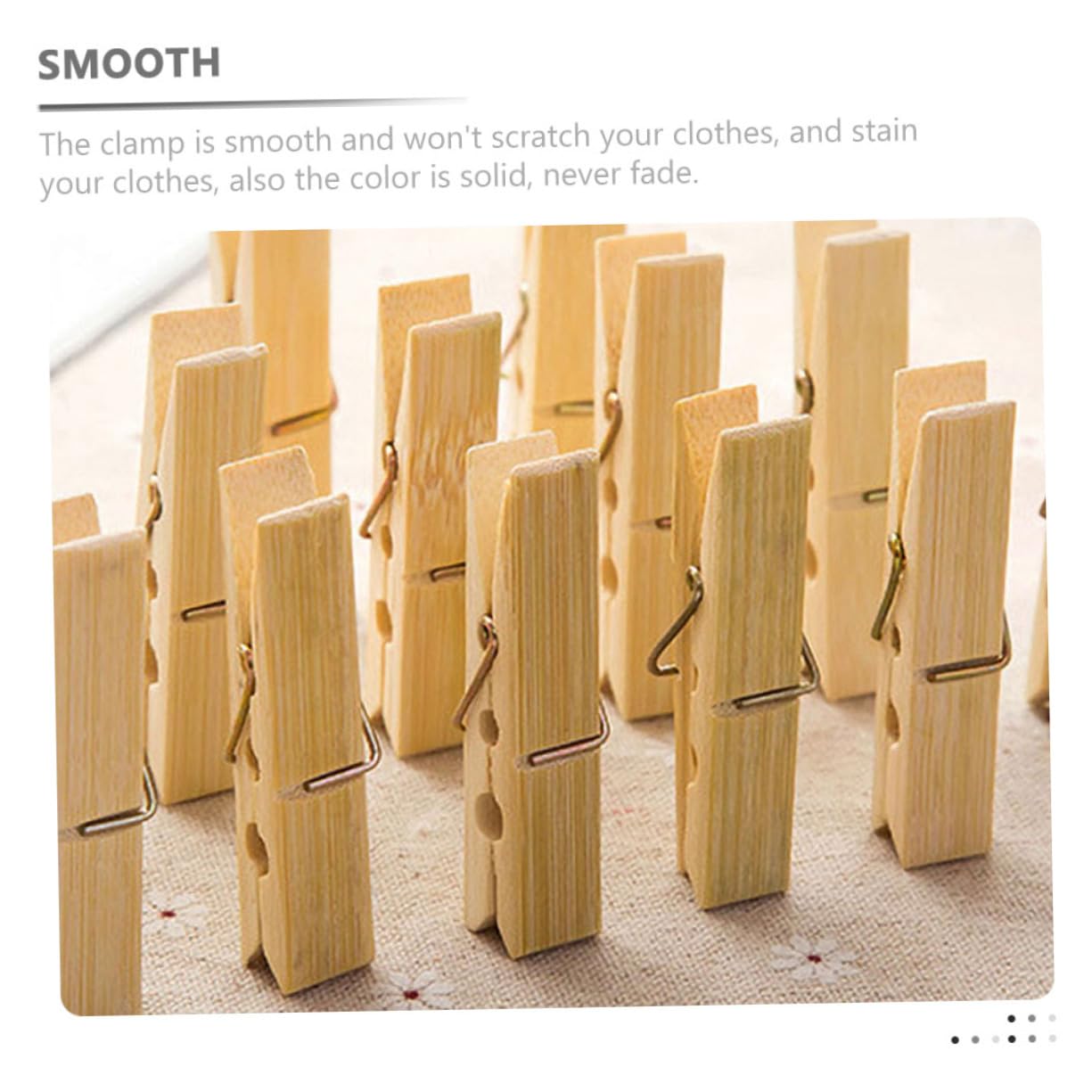 100 Mollette Di Legno Multifunzionali Mollette Per Vestiti Antivento Clip Di Sicurezza Adatte Per Morsetti Per Coperte E Trapunte