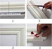 Vista 4 de 2022 Nuevo Borde de Paredes 3D Autoadhesivo Protección Ambiental Tira de Borde de Paredes 3D, Marco de Bordes de Pared Flexibles Despegar y Pegar