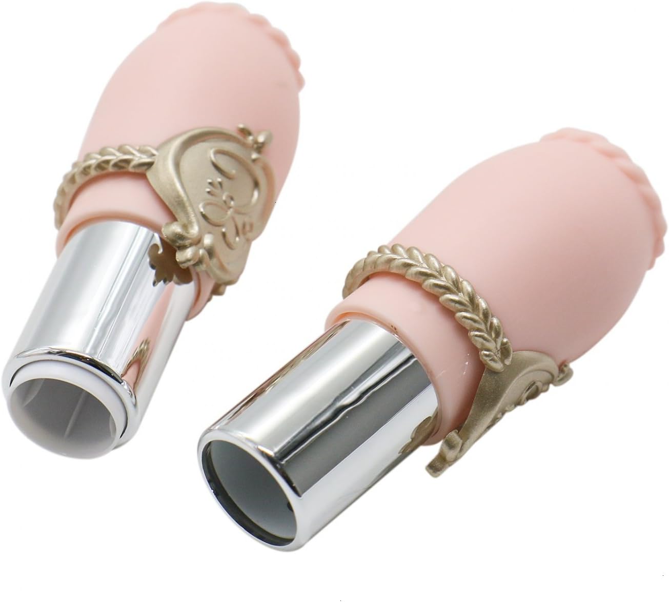 Buorsa 10 Pack Plastic Pink Empty DIY Lip Balm Tube Lipstick Chapstick Container Cosmetic Holder