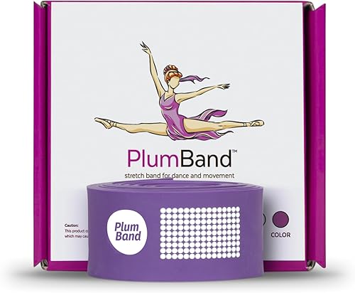 The PlumBand - Banda elástica para baile y ballet, paquete premium listo para regalo, tamaños para niños y adultos, mejora tu spagat, flexibilidad y
