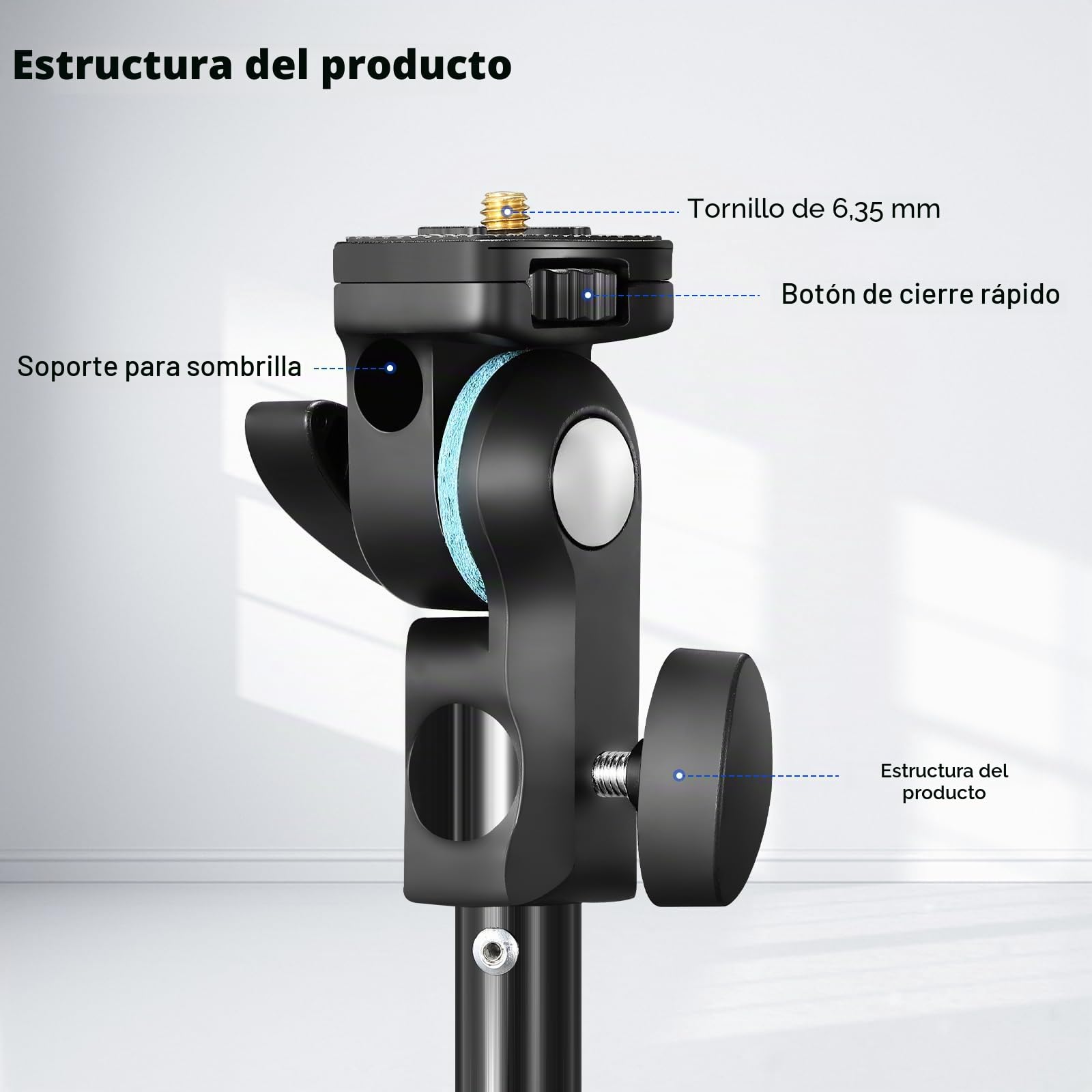 Godox AD-E2 - Soporte de metal para flash con tornillo estándar de 1/4" y adaptador de pantalla para AD100 AD100Pro AD200 AD200Pro