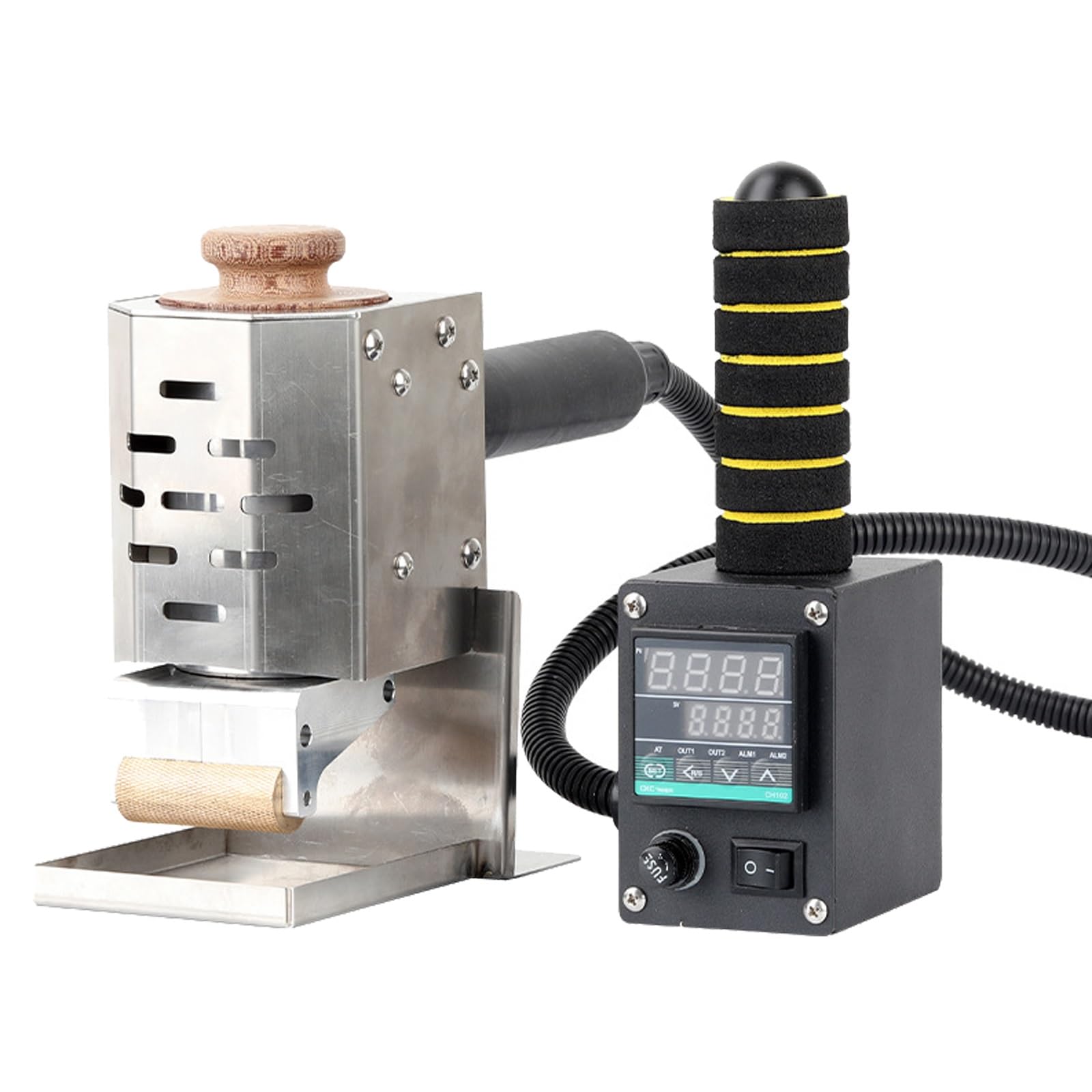 Maszyna do nakładania kleju na gorąco, ręczny dozownik kleju na gorąco o mocy 150 W, regulowana temperatura 50-300°C, aplikator kleju 50 ml/150 ml, do klejenia opakowań i wyrobów (150ml)