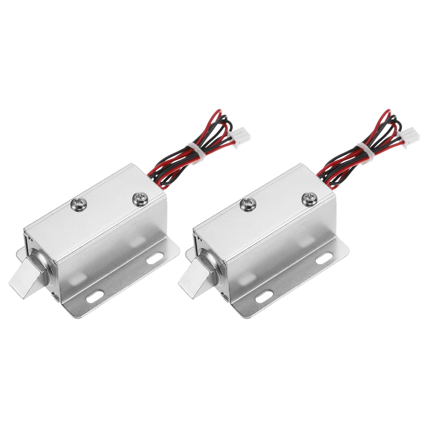 Uxcell DC 12V 1.1A Electromagnetic Solenoid Mini Door Drawer 2.1x1.6x1.1Inch Tongue Down Design Magnetic Lock Function for Cabinet Drawer Safety Lock 8 Pcs