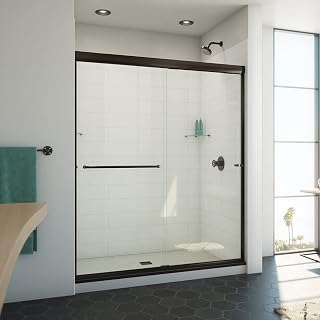 DreamLine Alliance Pro ML 56-60 inch W x 70 1/2 inch H Semi-Frameless Bypass Shower Door in Oil Rubbed Bronze
