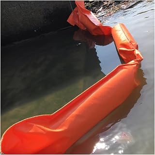 Floating Spill Containment Boom, PVC Oil Fence for River Pollution Control and Garbage Barrier