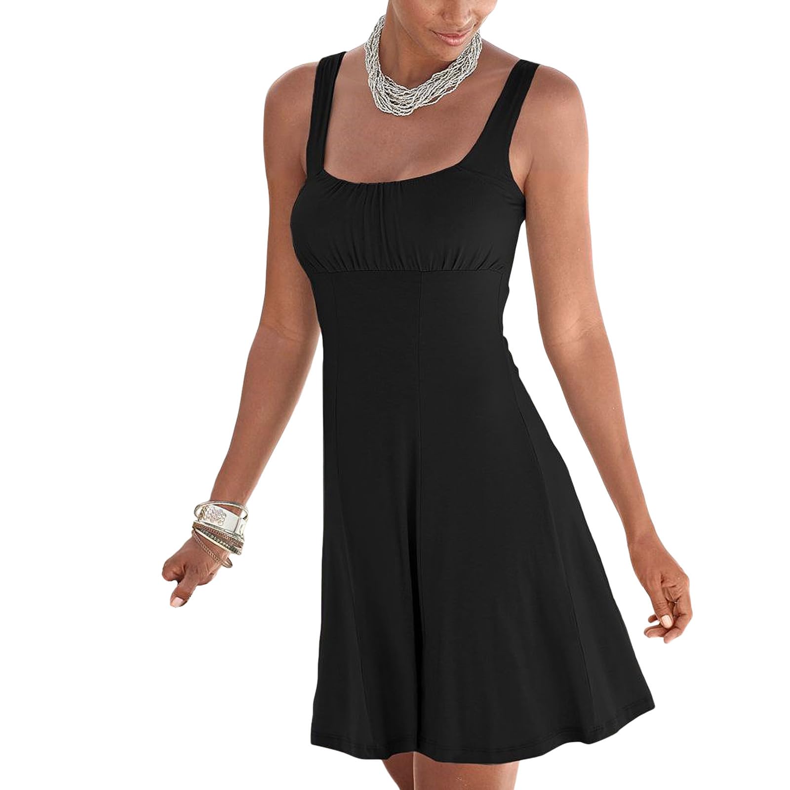 LASCANA Women's Flare Tank Dress