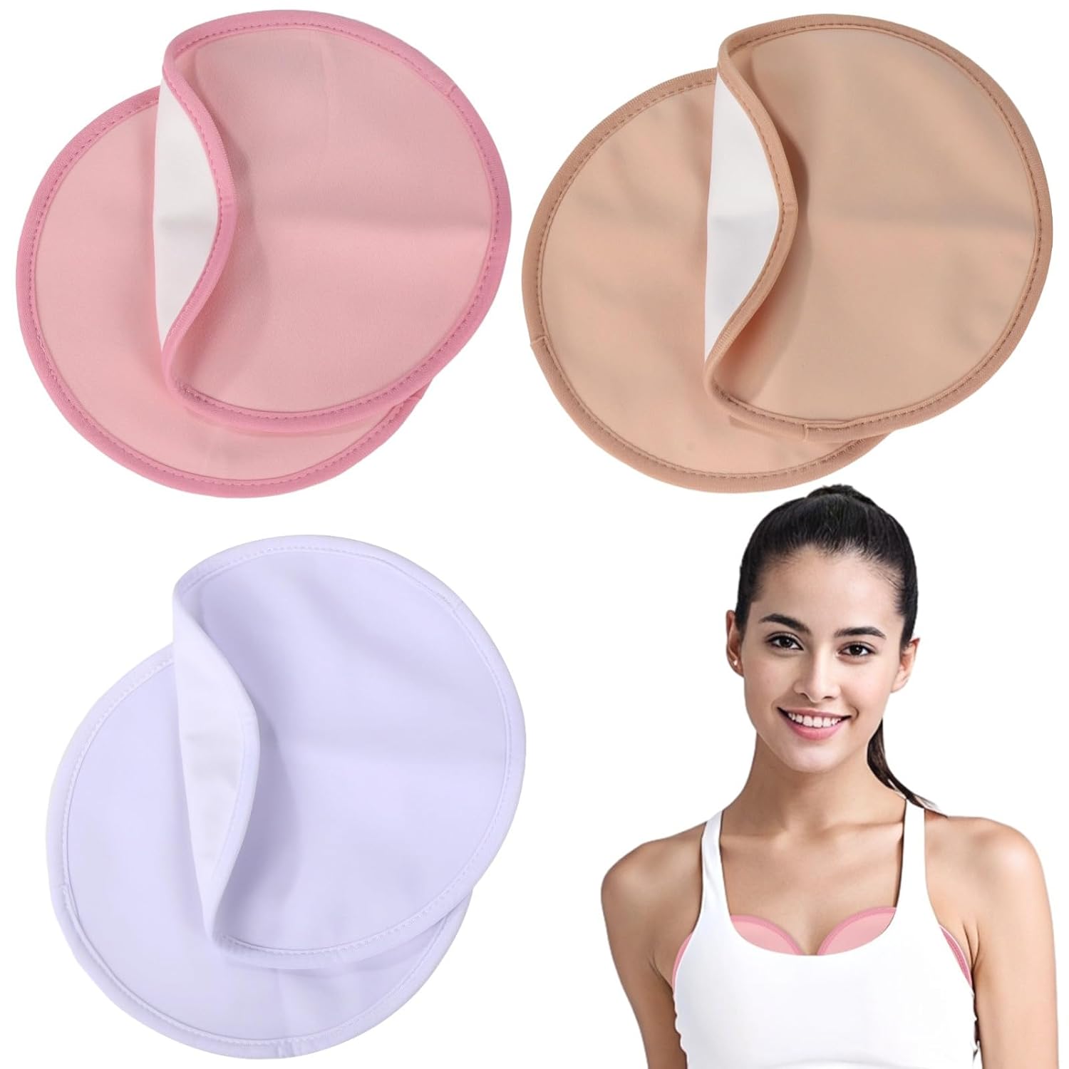 Castor Oil Packs, 6 Pcs Organic Wraps For Breast Care, Reusable Leak-Proof Pads With Soft Cotton Lining, Comfortable And Portable