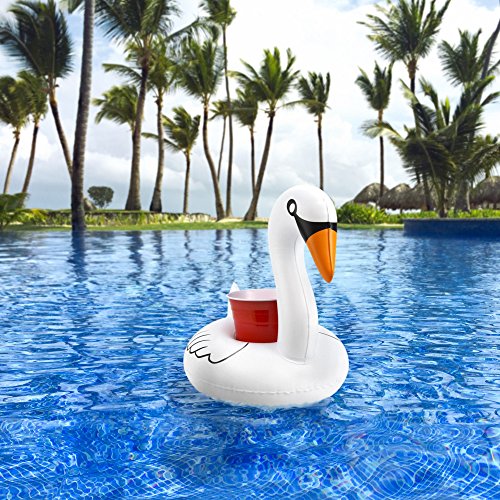 Gofloats Inflatable Pool And Hot Tub Drink Holders (3 Pack) (Choose - Unicorn, Flamingo, Palm Tree And More) #TOP1