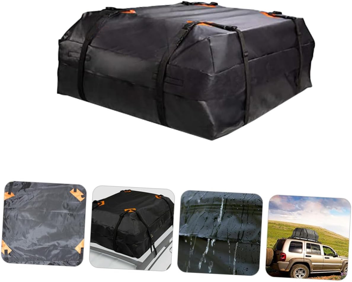 Car Roof Cargo Bag Oxford Cloth Rooftop Carrier Capacity Wear-Resistant Storage for Vehicle Travel
