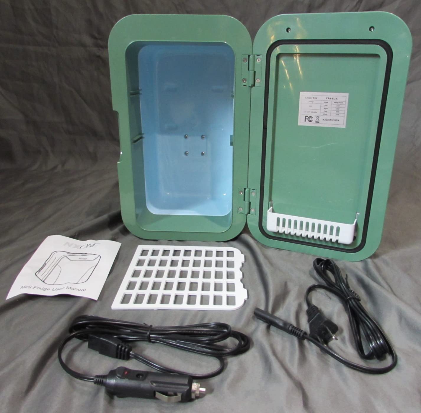 9/mo Finance NXONE Mini Fridge,8 Can/6 Liter Small Refrigerator