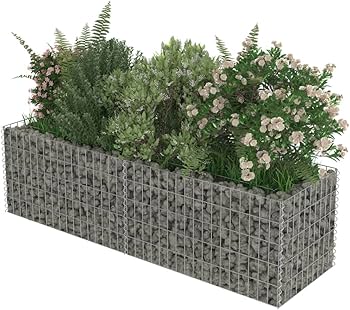 ama　花籠 Amazon.co.jp: vidaXL 蛇籠 上げ床 屋外 ガーデニング 裏庭 公園