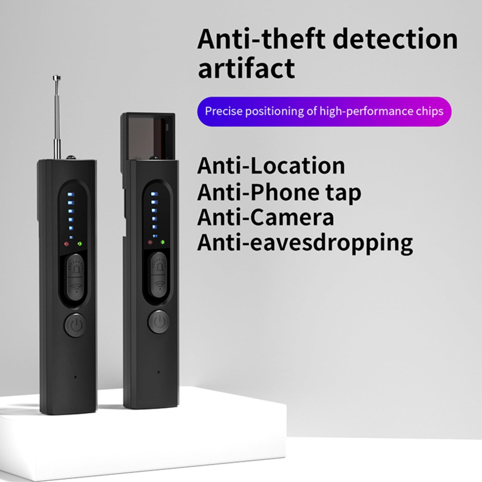 Detector de Dispositivos Ocultos, Detector de Camaras y Microfonos Ocultos, Detectores de Cámara Oculta y Dispositivo Oculto con Escáner RF, GPS y Detector de Errores para Hoteles, Hogar y Oficina