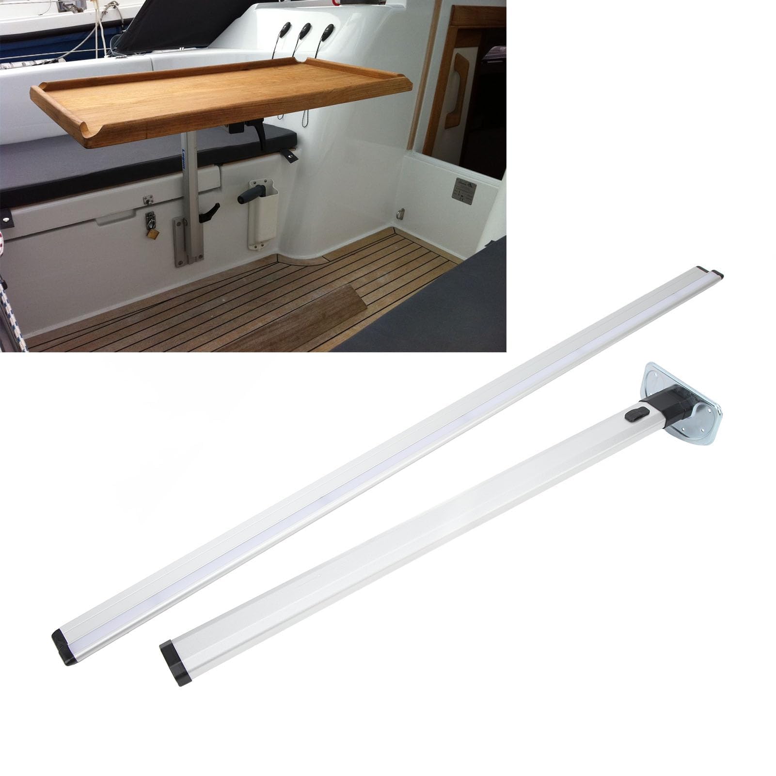 Gamba Tavolo Pieghevole per Supporto per Gamba Tavolo per Montaggio a Parete in Lega di Alluminio per Tavolo Pranzo Laptop Veicolo Yacht Caravan Viaggio