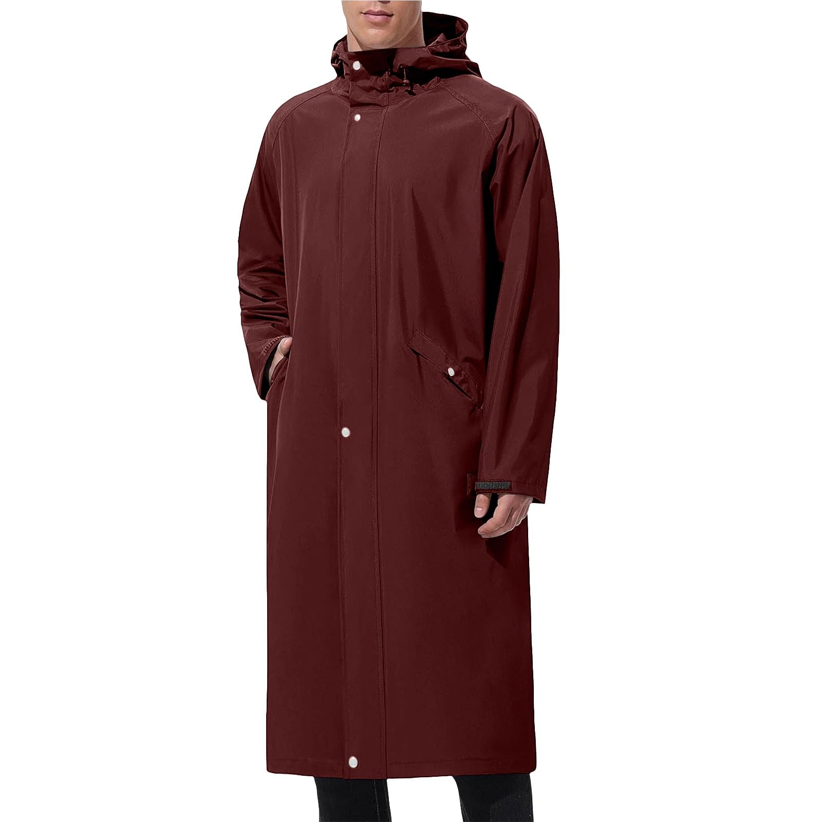 Chubasquero Hombre Impermeable Cortavientos Chaqueta Protección Solar | Abrigo Senderismo Montaña Casual Chubasquero Viaje Ligero Talla Grande con Cremallera y Bolsillos para Al Aire Libre Acampada