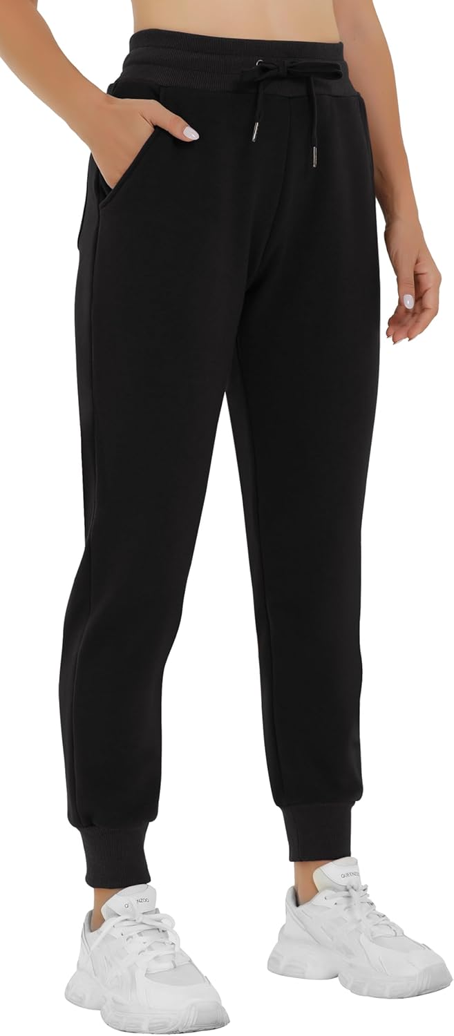Heathyoga Fleece Lined Joggers for Women Thermal Sweatpants for Women Joggers with Pockets Workout Pants Running Pants