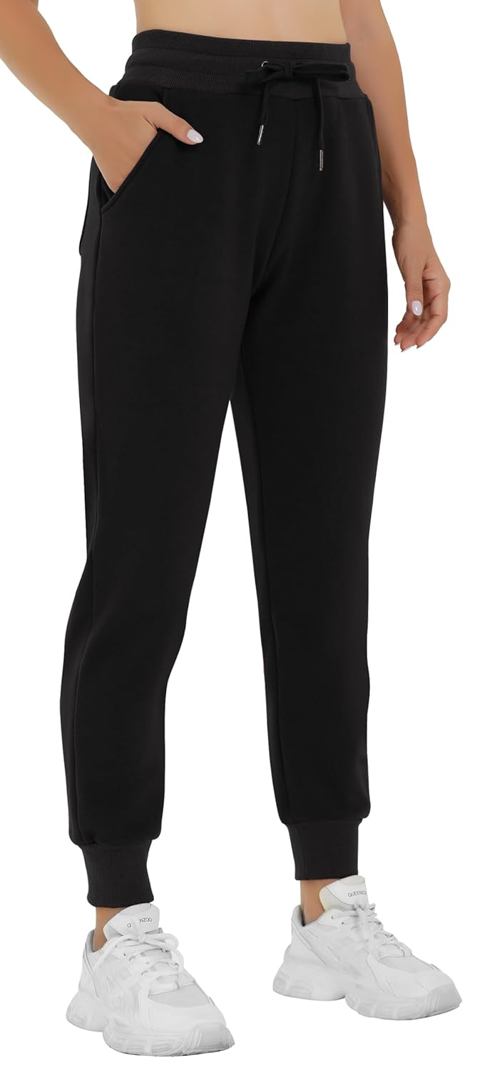 Heathyoga Fleece Lined Joggers for Women Thermal Sweatpants for Women Joggers with Pockets Workout Pants Running Pants