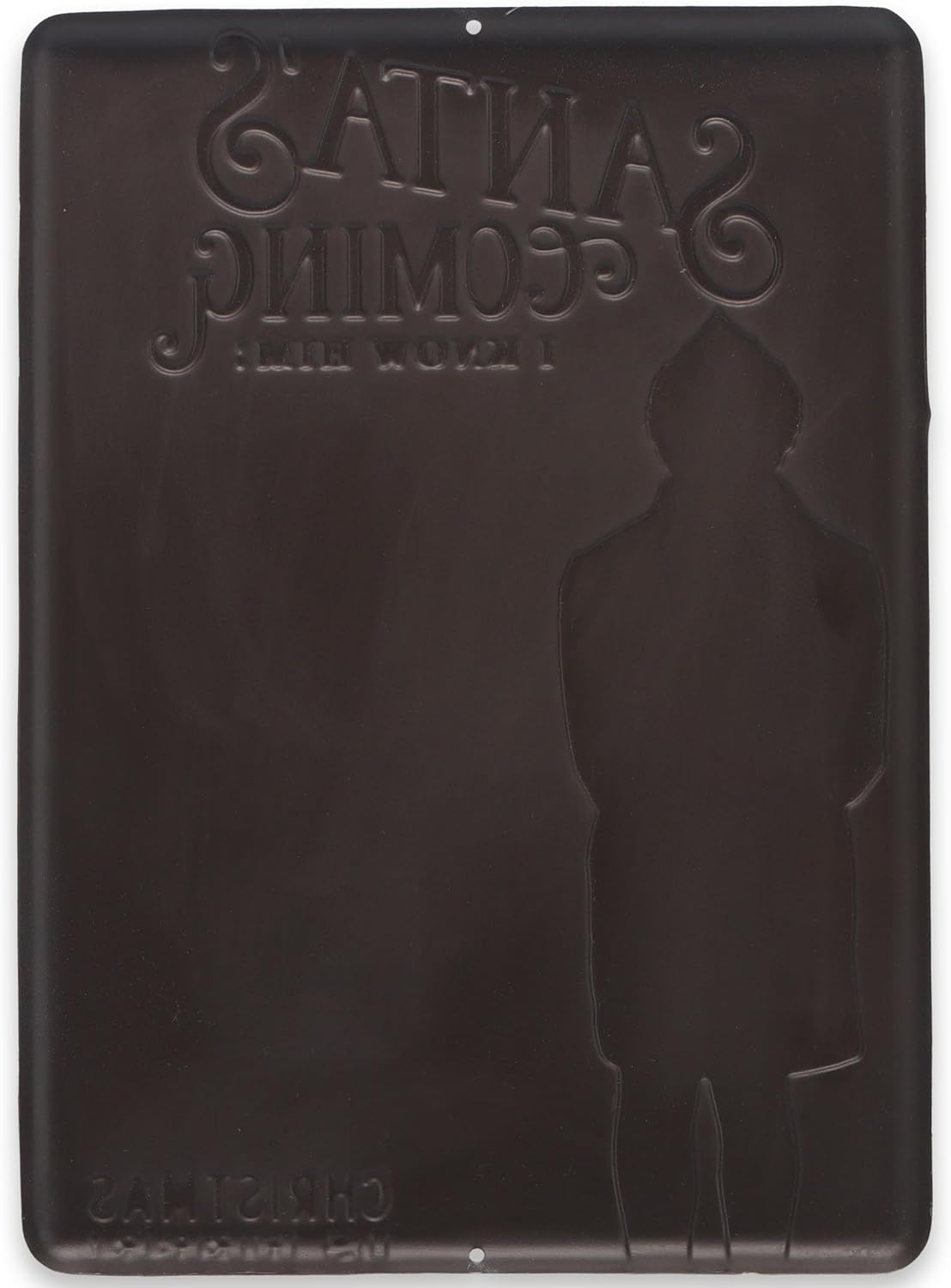 Elf Movie Embossed Metal Christmas Countdown Calendar - Fun Elf Christmas Calendar with Magnet for Home Decorating