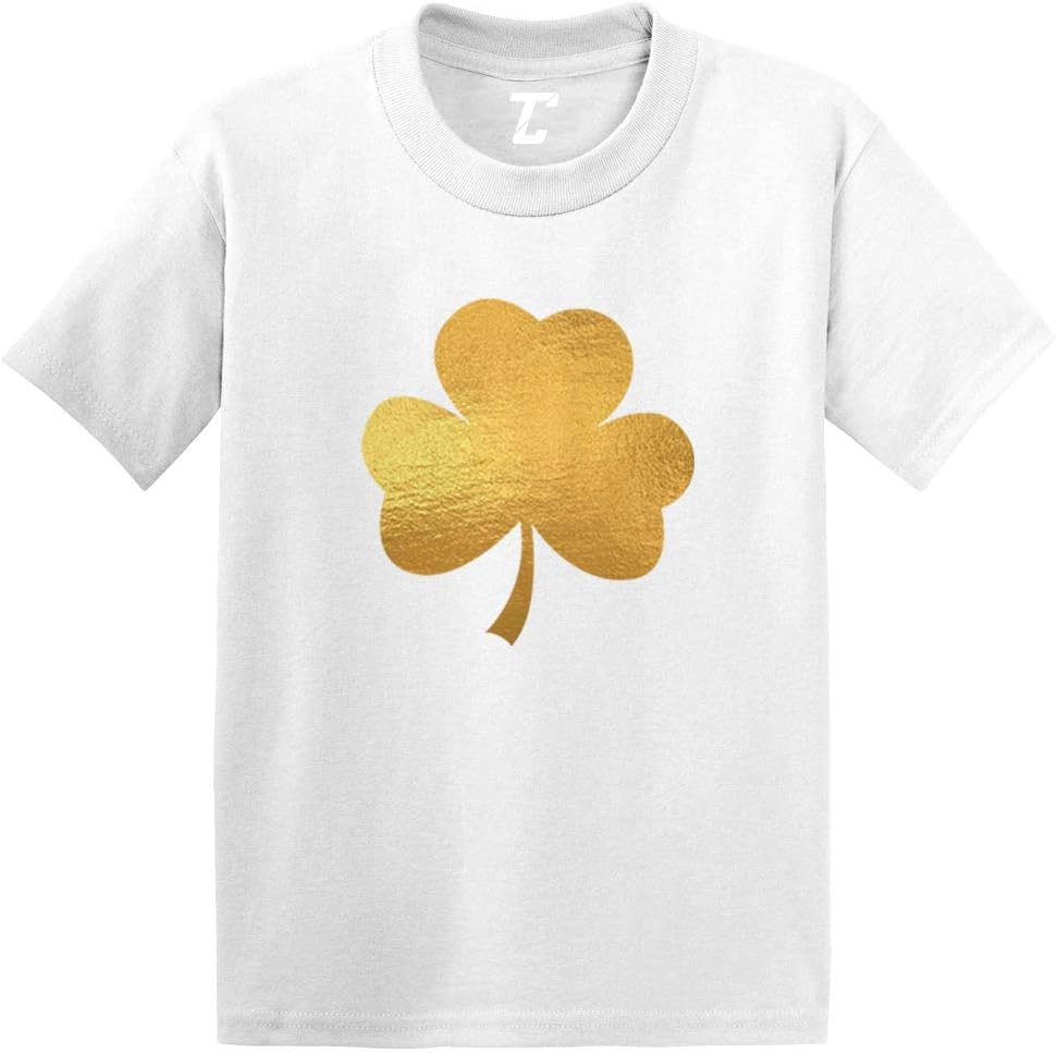 Gold Foil Shamrock - Irish Ireland Infant/Toddler Cotton Jersey T-shirt