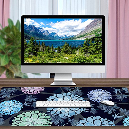Extra Large Mouse Pad - Floral Design Gaming or Desk Mousepad - 31.5\" x 15.7\"x0.12\'\'(3mm Thick)- XXL Protective Keyboard Desk Mouse Mat for Computer/Laptop-Dandelion - Thumbnail 7
