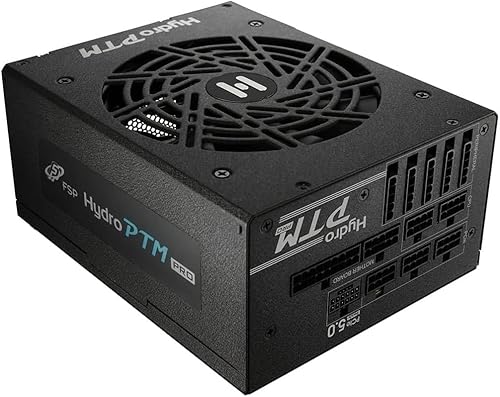 FSP Fuente de alimentación Hydro PTM PRO de 1200 W, 80 Plus Platinum, ATX 3.0 PCIe 5.0 Full Modular (HPT2-1200, G5T)