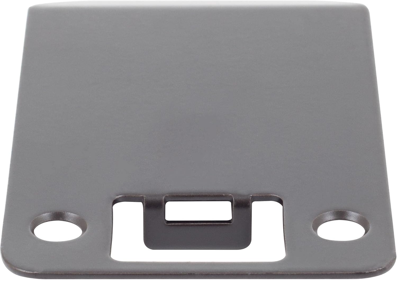 Stone Harbor Hardware Round Corner Extended Lip Strike Plate, 2-1/4" x 3", (3-1/2" Overall Length), Matte Black