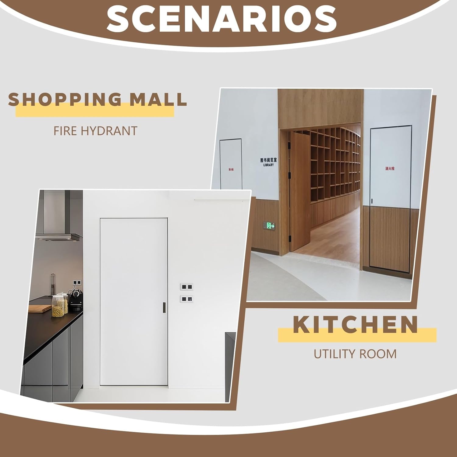 Paintable Drywall Access Panel for Garage attic,Concealed Island Door,Wall Access Door,Used for Decoration of Hidden Lines and Pipes