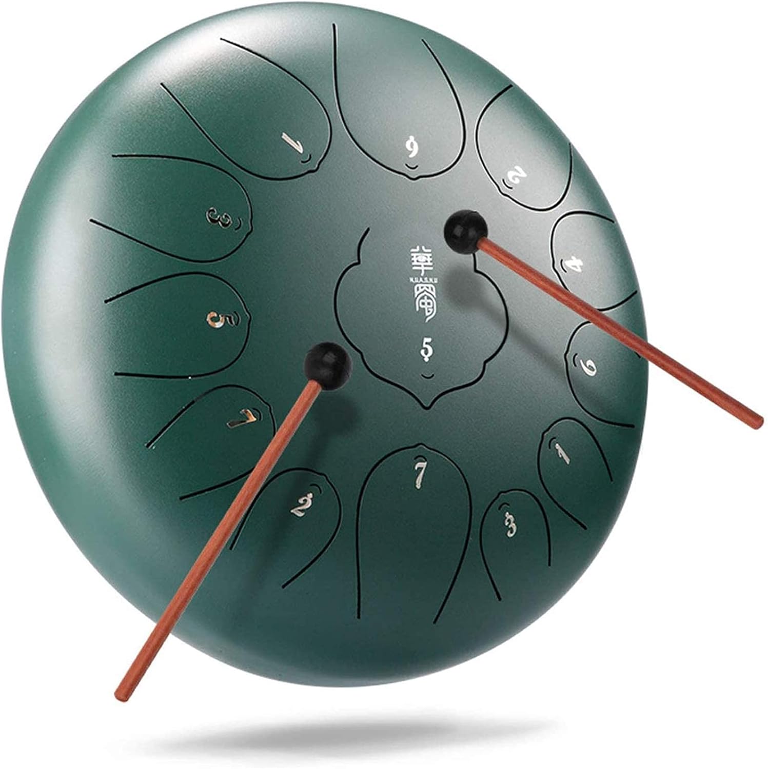 Home Decor Percussion Drum Instrument 13 Notes 12 Inch Carrying Case with Drumsticks for Musical Education Concert Mind Healing Yoga Meditation Made in USA (Color : 12 in B Size : 11 Note)