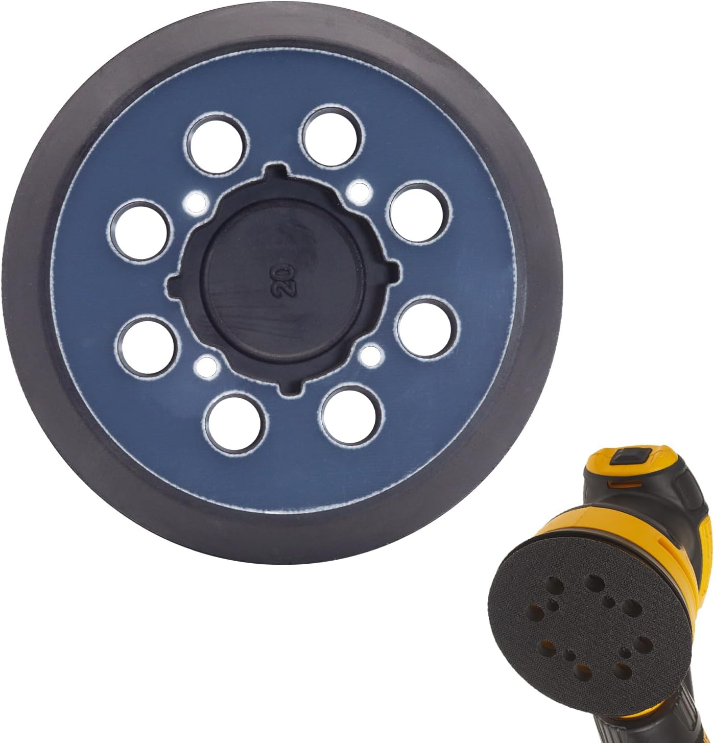 5 Inch Hook and Loop Sander Backing Pad for DWE6421,DWE6423, DCW210B Random Orbital Sander, Replacement Pad for DeWalt OE# DWE6423 & N329079