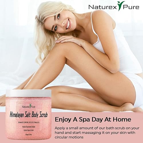 Miniatura 5 de Exfoliante de sal del Himalaya, exfoliante corporal rico en minerales, exfoliante corporal natural, hidratante para pies, piernas, manos, cara, sal