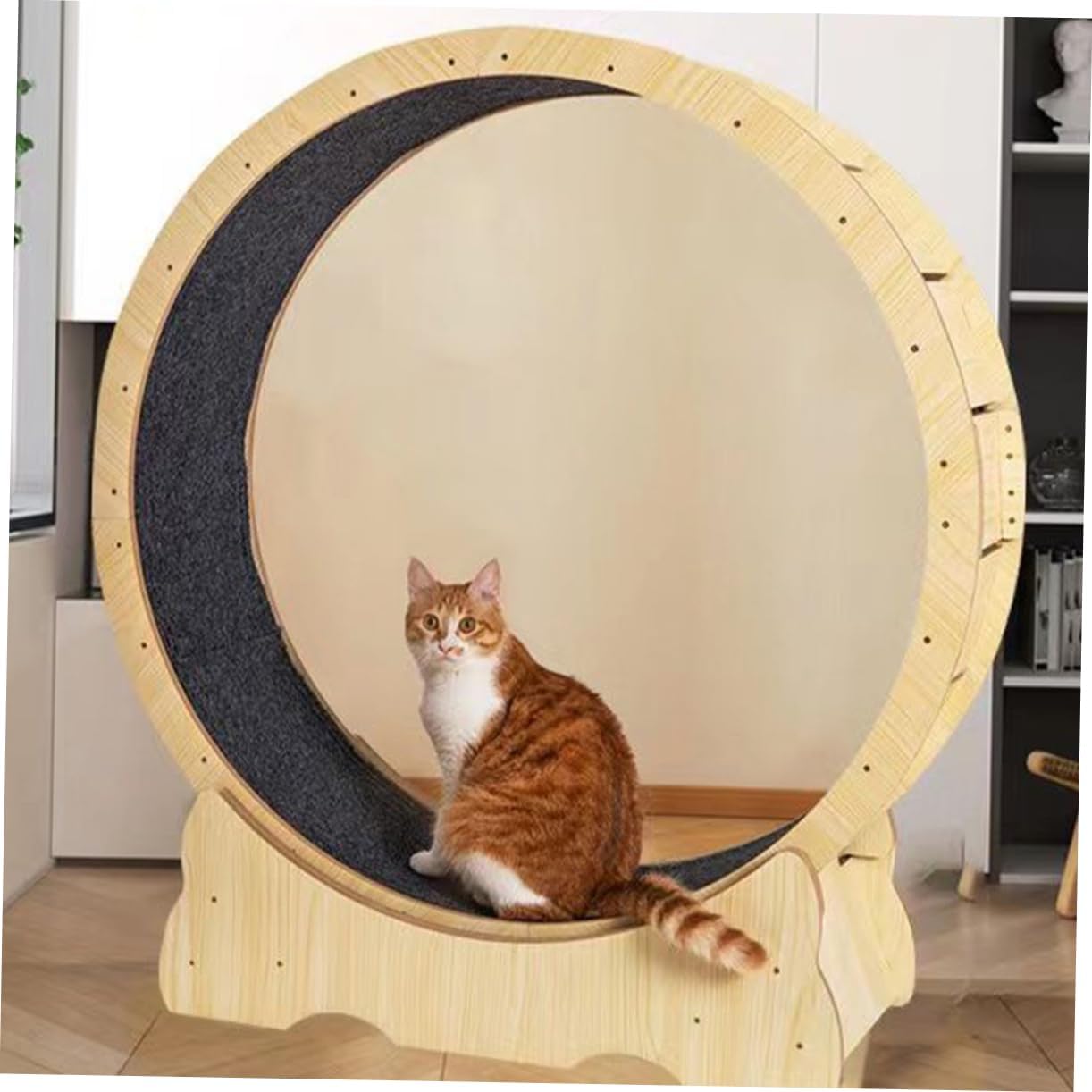 Replacement Running Wheel Mat for Cats Multipurpose Scratch Pad Exercise Wheel Accessory Easy Installation for Indoor Play Cat Scratching Board