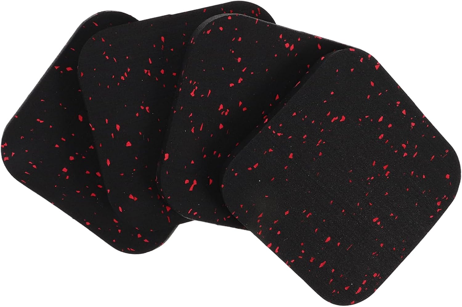 YARNOW 4pcs Treadmill Mats for Hardwood Floors Exercise Equipment Mats Soundproof Fitness Floor Protector Vibration Absorption